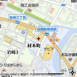 宮崎県日南市材木町2周辺の地図