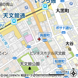 鹿児島銀行天文館支店周辺の地図