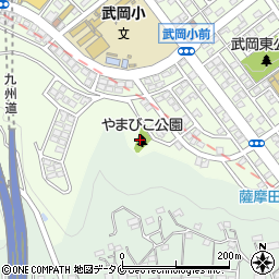武岡やまびこ公園周辺の地図