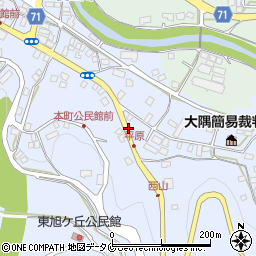 裁判所入口(岩川)周辺の地図