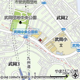 鹿児島銀行武岡団地支店周辺の地図