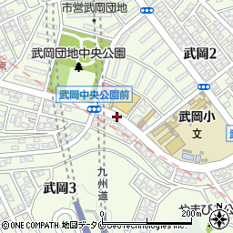 武岡団地二丁目周辺の地図