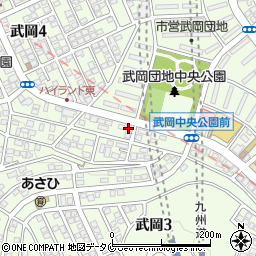 フラワーショップコウノ武岡店周辺の地図