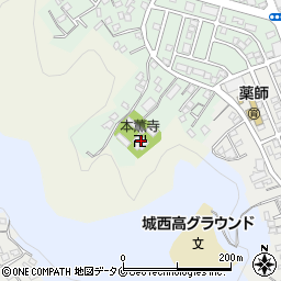 本薫寺周辺の地図