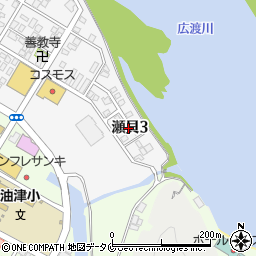 宮崎県日南市瀬貝3丁目4周辺の地図