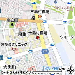 十島村役場周辺の地図