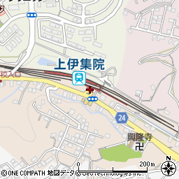 上伊集院駅周辺の地図