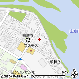 宮崎県日南市瀬貝3丁目周辺の地図