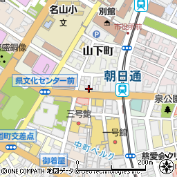 鹿児島県鹿児島市山下町2-1周辺の地図