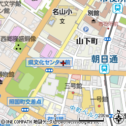 日本郵便鹿児島東郵便局周辺の地図
