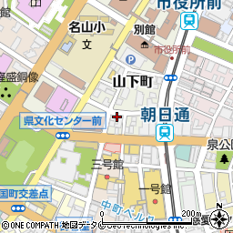 鹿児島県鹿児島市山下町2-12周辺の地図