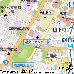 鹿児島県立　博物館・別館プラネタリウム周辺の地図