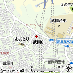 セジュール武岡台周辺の地図