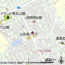 武岡団地五丁目周辺の地図