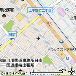宮崎県日南市上平野町周辺の地図