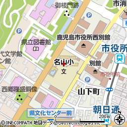 名山校区　コミュニティ協議会周辺の地図
