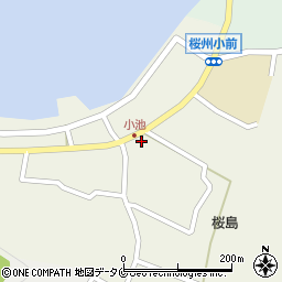 鹿児島県鹿児島市桜島小池町1324周辺の地図
