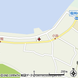 鹿児島県鹿児島市桜島小池町1446周辺の地図