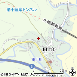 鹿児島県鹿児島市田上8丁目18-10周辺の地図