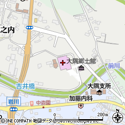 曽於市大隅文化会館周辺の地図