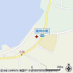 鹿児島県鹿児島市桜島小池町6周辺の地図