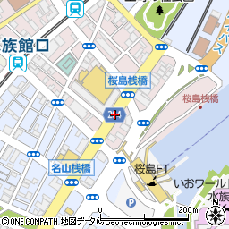 かごしま水族館・桜島桟橋周辺の地図