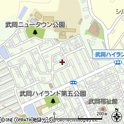 武岡ハイランド第七公園周辺の地図