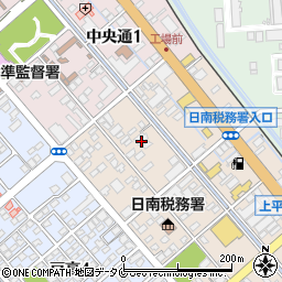 宮崎日日新聞日南支社周辺の地図