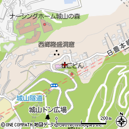 城山・長寿泉周辺の地図
