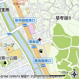 鹿児島草牟田郵便局 ＡＴＭ周辺の地図