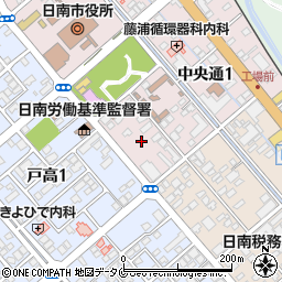 万代ホーム株式会社　日南展示場周辺の地図