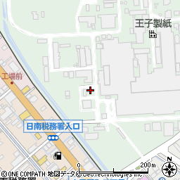 王子製紙株式会社　日南工場パルプ部・パルプ課周辺の地図