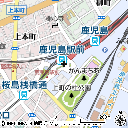 鹿児島駅周辺の地図
