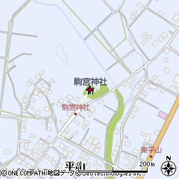 駒宮神社周辺の地図