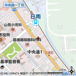 株式会社文化コーポレーション　日南営業所周辺の地図