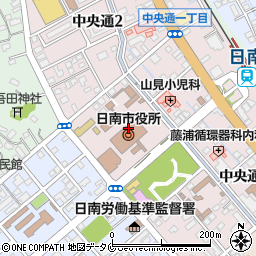日南市役所　職員労働組合周辺の地図