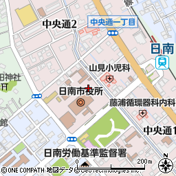 日南市役所本庁舎　秘書広報課・秘書係周辺の地図
