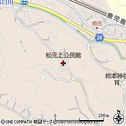 松元上公民館周辺の地図