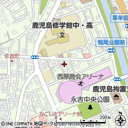 永吉温泉周辺の地図