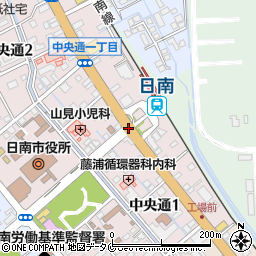 日南市役所通り周辺の地図