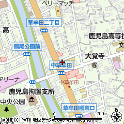 かごしま中央農業協同組合草牟田支店周辺の地図