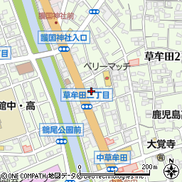 鹿児島銀行草牟田支店周辺の地図