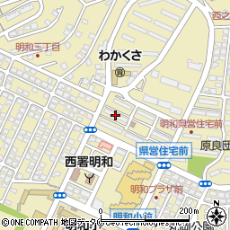県営住宅５号棟周辺の地図