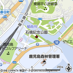 石橋記念公園周辺の地図