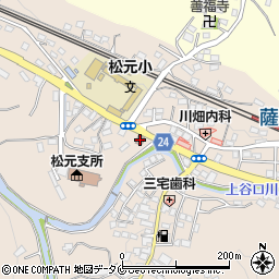 松元駅前郵便局周辺の地図