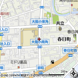 大龍小学校前周辺の地図