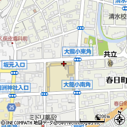 大龍校区公民館周辺の地図