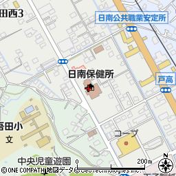 宮崎県日南保健所周辺の地図