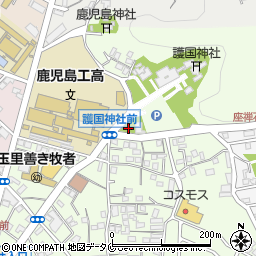 ファミリーマート鹿児島県護国神社前店周辺の地図