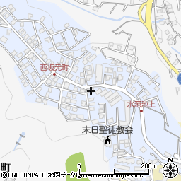 鹿児島県鹿児島市西坂元町7-34周辺の地図